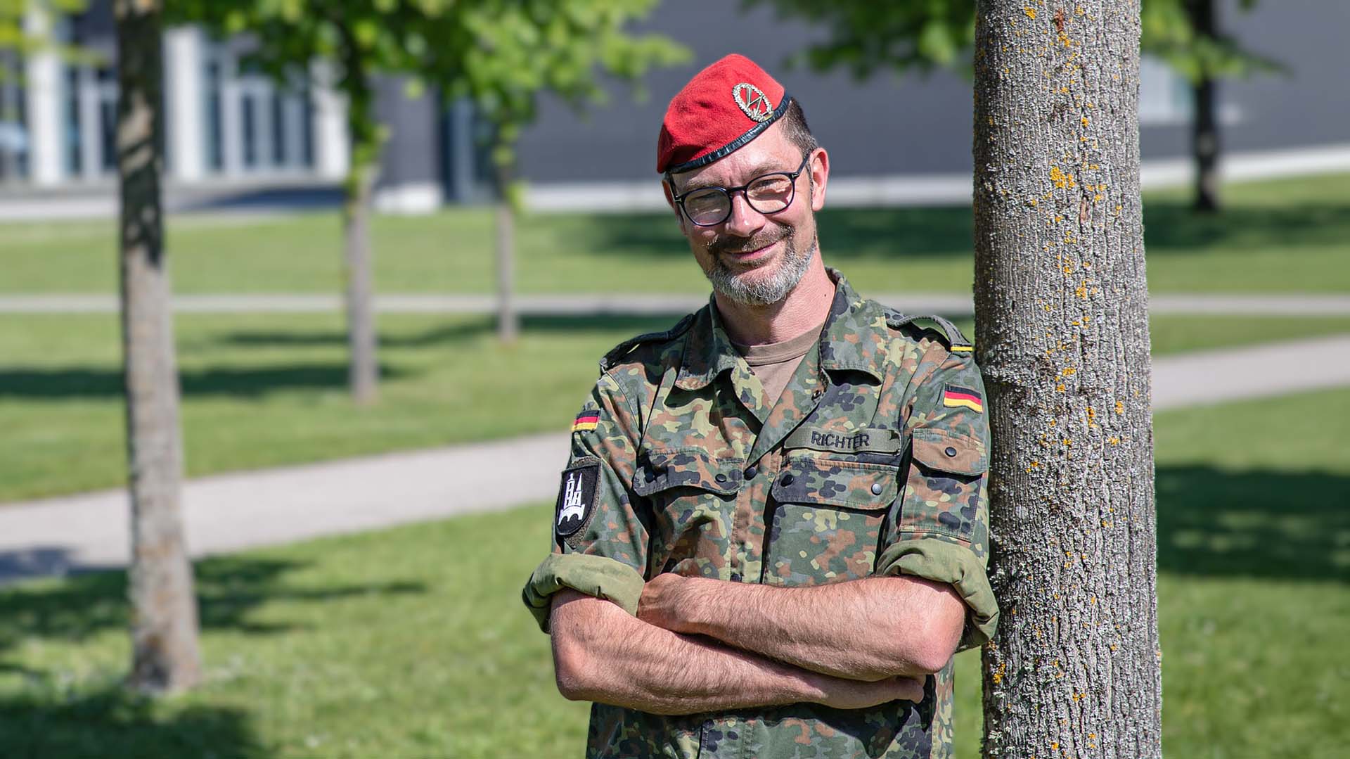 Bundeswehr-Intrapreneur Tino Richter, Fachdienstoffizier an der Pionierschule des Heeres in Ingolstadt.