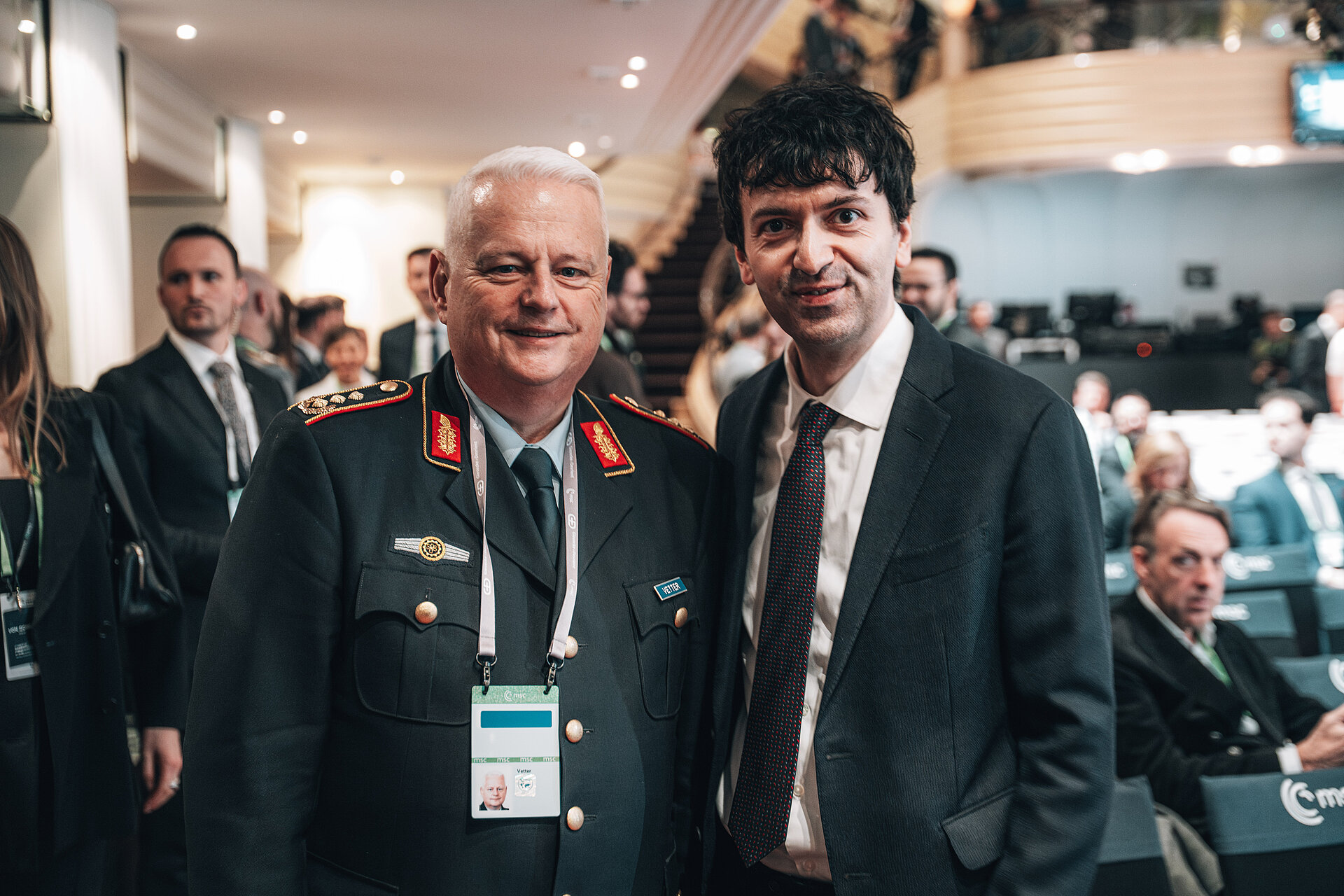 Generalleutnant Michael Vetter und Sven Weizenegger auf der MSC Innovation Night 2026