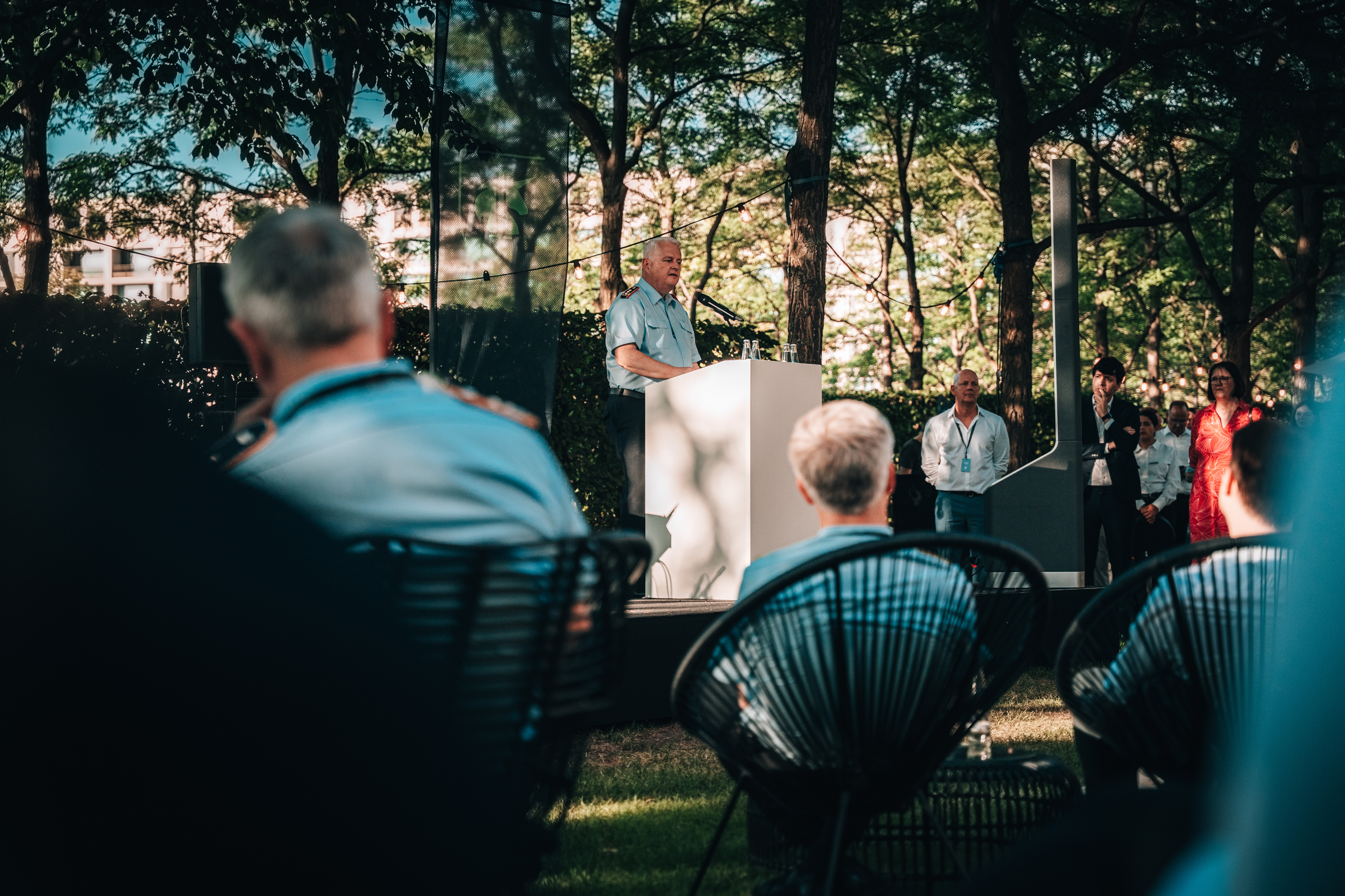Generalleutnant Michael Vetter beim Sommerfest des CIHBw